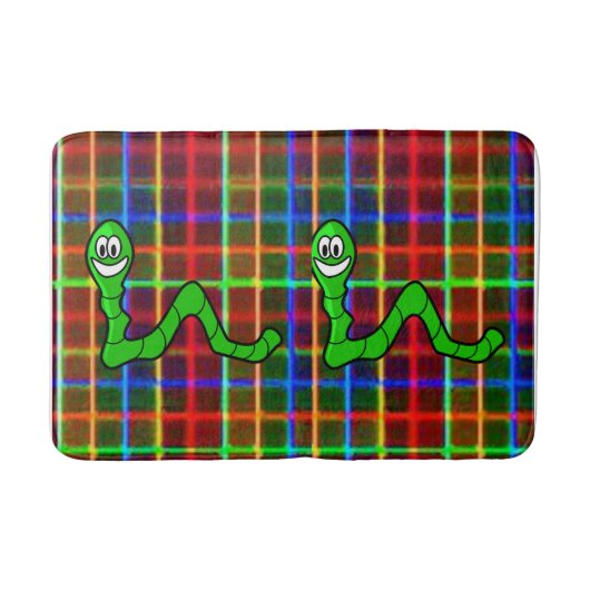 Worm Bathroom Bathmat Badmat (Voorkant)