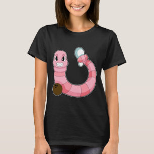 Worm Bowling Bowling bal Kegel T-shirt