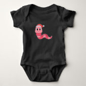 Worm Christmas pet Romper (Voorkant)