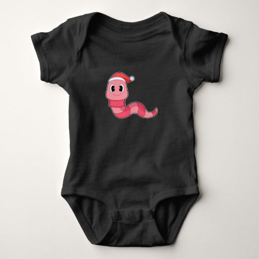 Worm Christmas pet Romper (Voorkant)