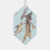 Worm-Eating Warbler Audubon-zongvogel Glas Ornament (Voorkant Rechts)