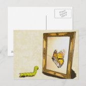 Worm en de Mirror. Briefkaart (Voorkant / Achterkant)