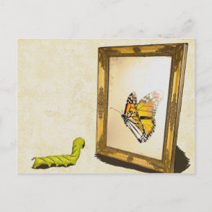 Worm en de Mirror. Briefkaart