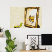 Worm en de Mirror. Poster (Thuiskantoor)