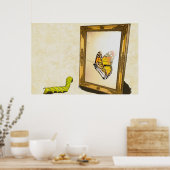 Worm en de Mirror. Poster (Keuken)