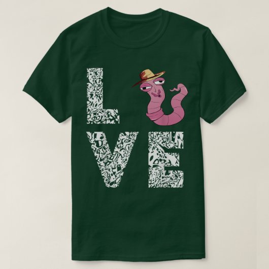 Worm Farmer Pet Leopard Love Wiggler Worm Far T-shirt (Design voorkant)
