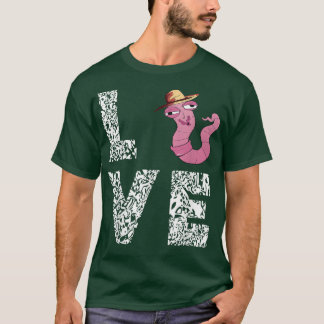 Worm Farmer Pet Leopard Love Wiggler Worm Far T-shirt