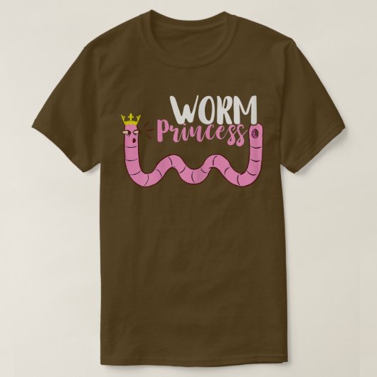 Worm Farmer Worm Princess Vermiculture Farming Cro T-shirt (Design voorkant)