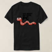 Worm feesten op uw pc t-shirt (Design voorkant)