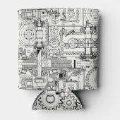 Worm Gears: Naadloze technische machines. Blikjeskoeler (Voorkant)