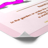 Worm Gedicht Poster (Hoek)