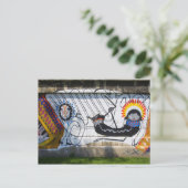 Worm Girl Briefkaart (Staand voorkant)