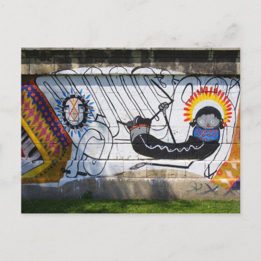 Worm Girl Briefkaart (Voorkant)