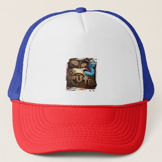 worm Hoed Trucker Pet (Voorkant)