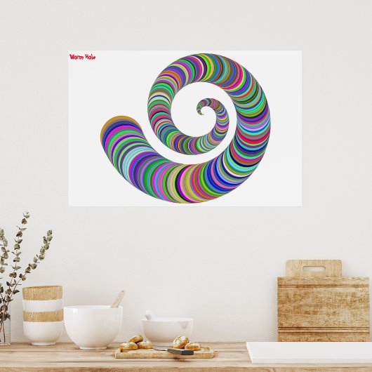 Worm Hole Poster (Keuken)
