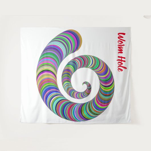 Worm Hole Tapestry Wandkleed (Voorkant (horizontaal))