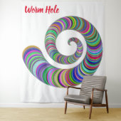 Worm Hole Tapestry Wandkleed (In situ)