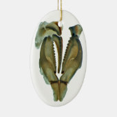 Worm Jaw Oval kerstversiering Keramisch Ornament (Rechts)