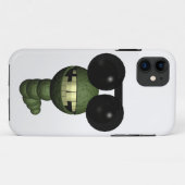 Worm met zonnebril Case-Mate iPhone case (Achterkant (horizontaal))