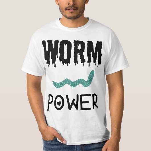 Worm Power T-shirt (Voorkant)