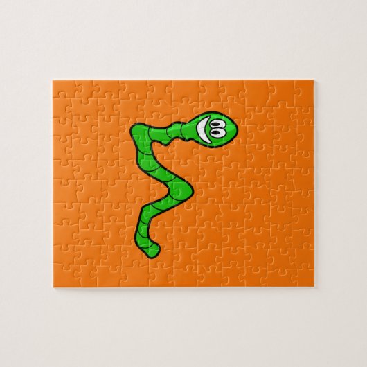Worm puzzel legpuzzel (Horizontaal)