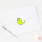 worm ronde sticker (Envelop)