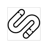 worm rubberstempel (Afrduk)
