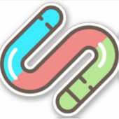 worm sticker (Voorkant)