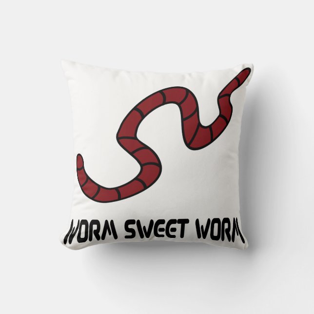 Worm Sweet Worm Kussen (Voorkant)