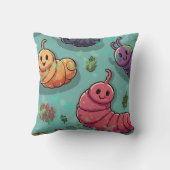 Worm vlinder print kussen (Achterkant)