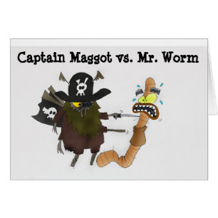 Worm vs kapitein Maggot