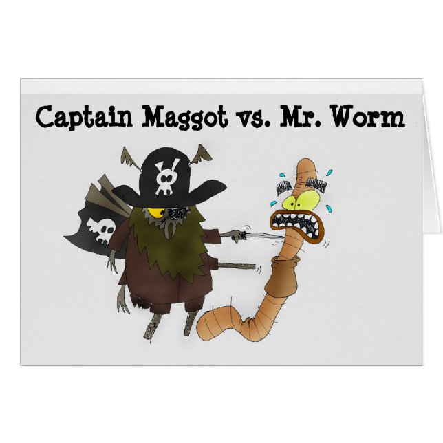 Worm vs kapitein Maggot (Voorkant Horizontaal)