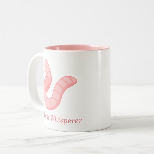 Worm Whisperer Coffee-Mok Tweekleurige Koffiemok (Voorkant links)