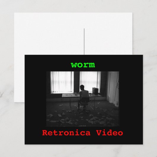 wormbriefkaart briefkaart (Voorkant / Achterkant)