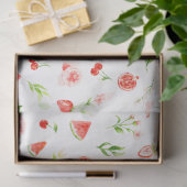 Wormeloen en Granaatappel Patroon Tissuepapier (Geschenk)