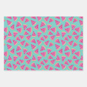 Wormeloen fruitpatroon inpakpapier vel (Voorkant)