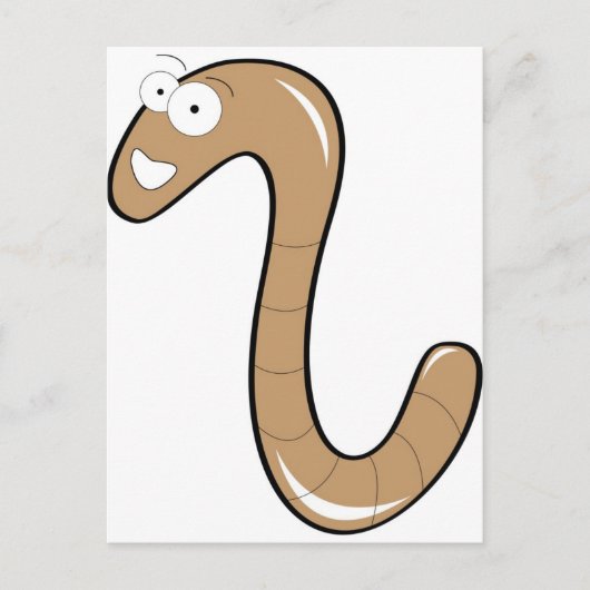 wormen briefkaart (Voorkant)