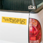 Wormen! Bumpersticker (Op Truck)
