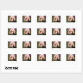 Wormen in kinderhanden ronde sticker (Vel)