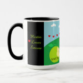 Wormen Verliefd Mok (Links)