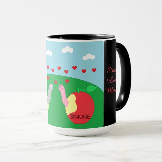 Wormen Verliefd Mok (Voorkant rechts)