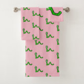 Wormen voor handdoekjes bad handdoek (Insitu)