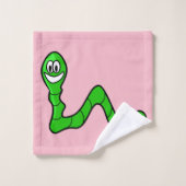 Wormen voor handdoekjes bad handdoek (Wasdoekje)