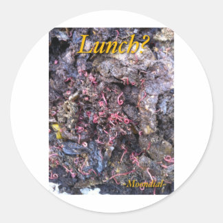 wormfeest ronde sticker