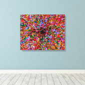 Wormgat Bubbles Canvas Afdruk (Insitu (Houten vloer))