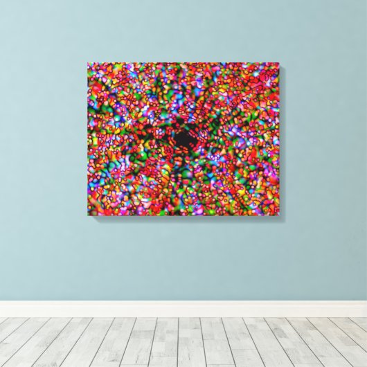 Wormgat Bubbles Canvas Afdruk (Insitu (Houten vloer))