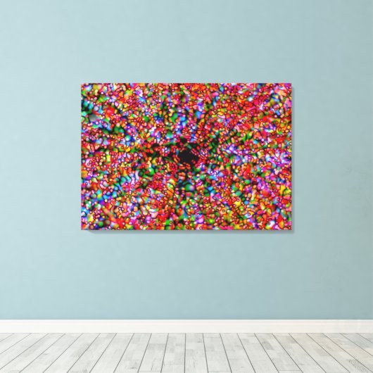 Wormgat Bubbles Canvas Afdruk (Insitu (Houten vloer))