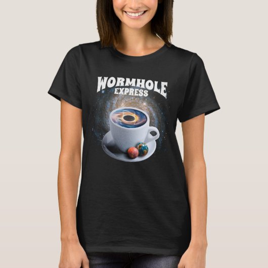 Wormhole Express Koffie T-shirt (Voorkant)