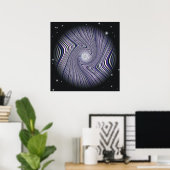 Wormhole Trip Optische Illusie Poster (Thuiskantoor)