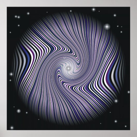 Wormhole Trip Optische Illusie Poster (Voorkant)